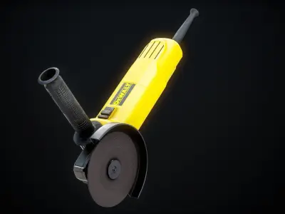 Angle Grinder Dewalt Gameready PBR Low-poly 3D model