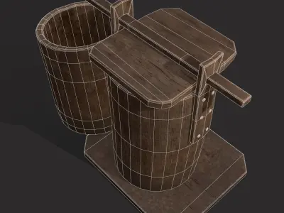 Bee Keeping Container Low-poly 3D model