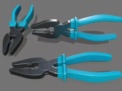nippers pliers Low-poly 3D model order