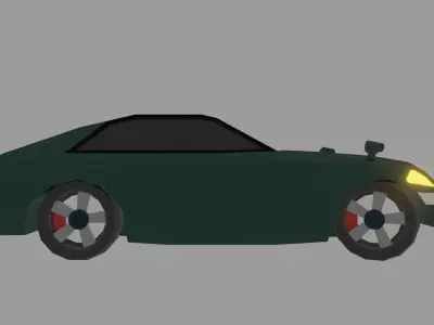 Datsun 240z low-poly model Free 3D model
