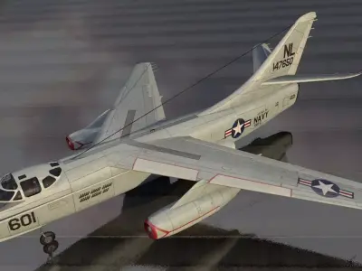 Douglas A-3B Skywarrior 3D model