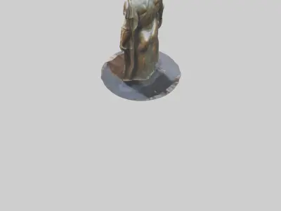 Bronze Roman statue model 3D model