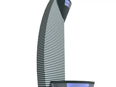 Modern Control Tower 3D model
