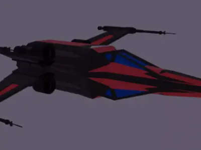 Nave X-wing 3D model