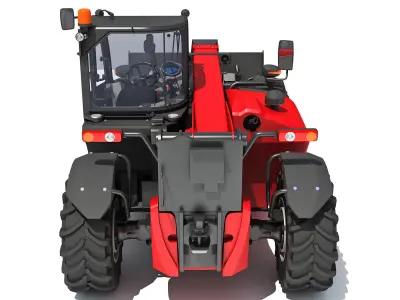 3D Grab Bucket Telehandler 3D model