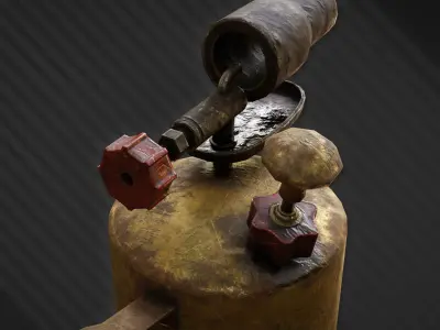 Blowlamp - Game ready asset Low-poly 3D model