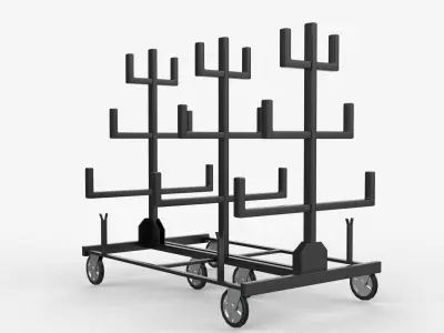 Pipe Rack 3D model