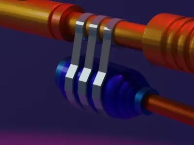 flamethrower fire gun 3D model