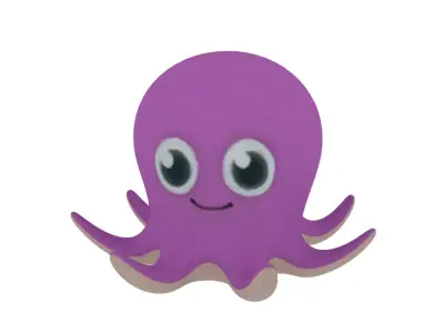 Octopus toy 3D model