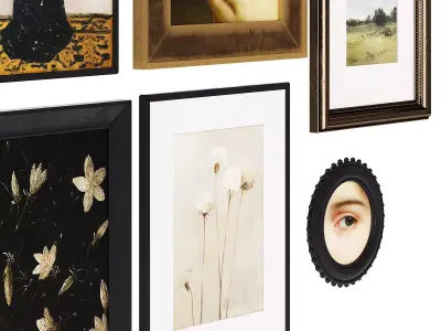 Set of Classical Pictures 002 3D model