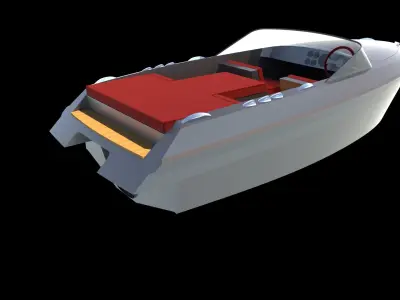 5 Meter Speedboat Model 3D model