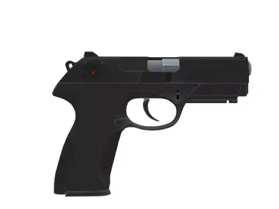 Realistic Handgun 3D Model - Detailed Firearm for Game Low-poly 3D model