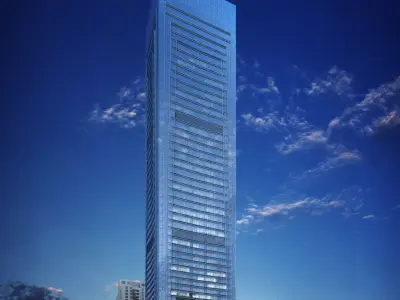 3Dmax fashion city commercial square building 256 3D model