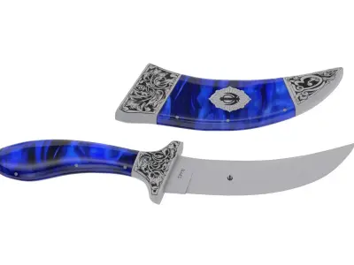 Kirpan Sword Low-poly 3D model