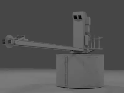 RMS Titanic  Well Deck Cargo Crane free blend download Free 3D model