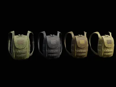 Backpack Low-poly 3D model purchase