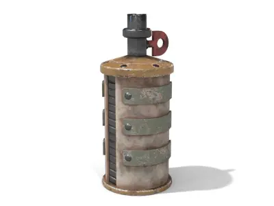 Homemade Grenade Low-poly 3D model