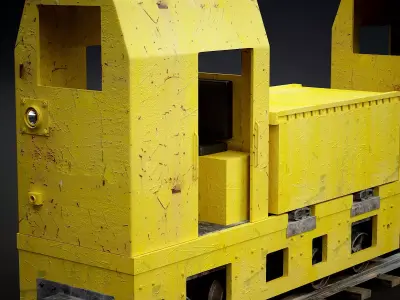 Mine Train 3D model purchase