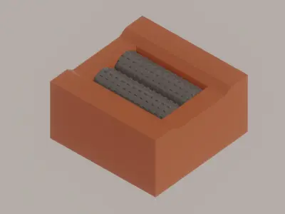 Double Roller Crushers 3D model