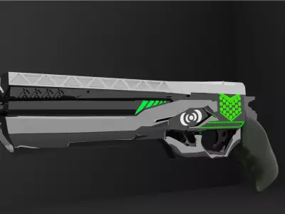Sci-Fi Magnum 3D model