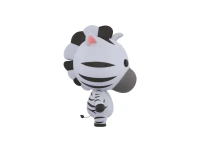 Character032 Zebra 3D model