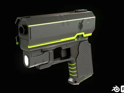P64 scout Low-poly 3D model