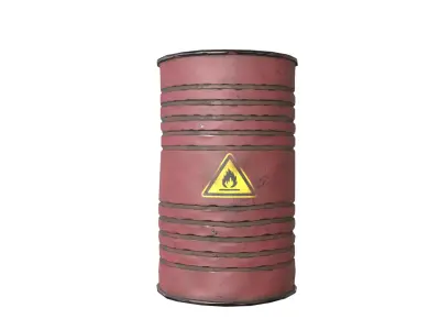 A METAL OIL DRUM FOR GAME-READY ASSET Low-poly 3D model