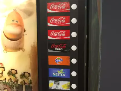 Vending Machine - Happiness Factory Low-poly 3D model