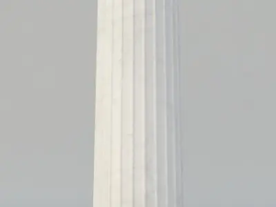 Ionic column and capital 3D model