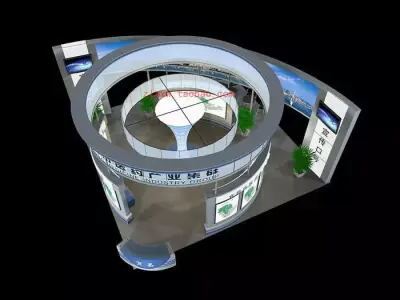 Exhibition - Area - 9X9-3DMAX2009-0134 3D model