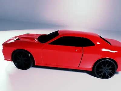 1989 Dodge Challenger Low-poly 3D model