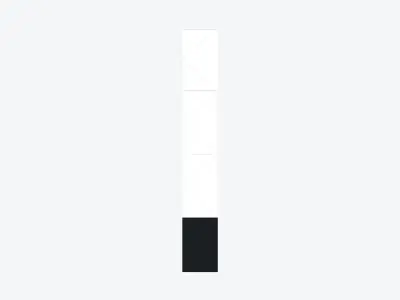 Locker - Laminate - High Base - Tall - 3 Door Low-poly 3D model