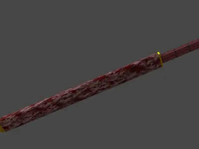 LowPoly Game Model Sword Free 3D model