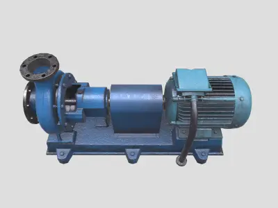 Chemical Pump Low-poly 3D model