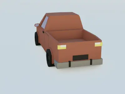 car 6 jeep low poly Free 3D model