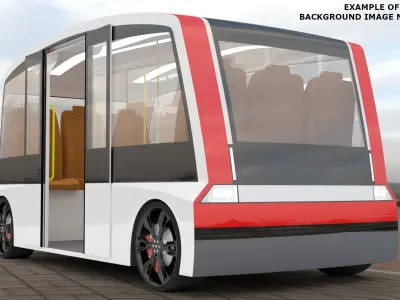 Shuttle minibus concept 3D model