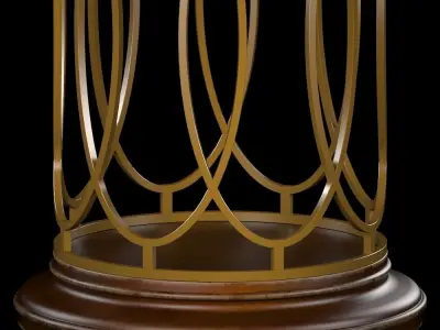 Avalon Heights-Neo Deco Pedestal Table 3D model