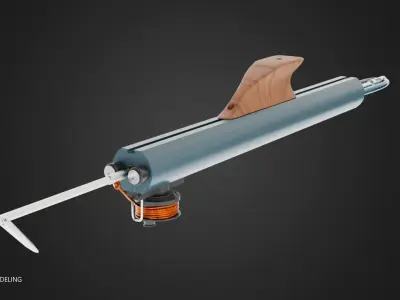 Guerrilla Sling - Speargun Low-poly 3D model