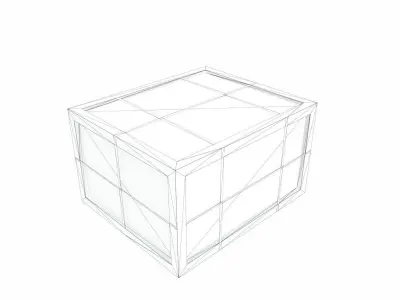 Old Wooden Cargo Crate 10 PBR Low-poly 3D model