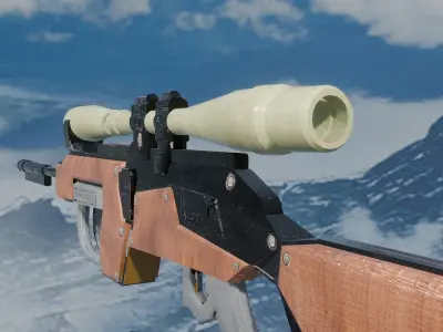 A Low-Mid Poly Sniper model Free 3D model