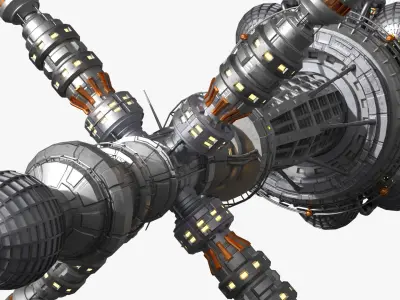  Interstellar Drive Block with Modular Propulsion Bays 