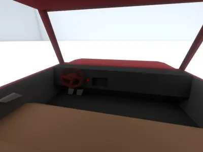 Low Poly Truck Rigged Low-poly 3D model