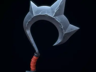 Stylized Butchers Hook Low-poly 3D model