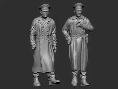 German Officers  3D print model