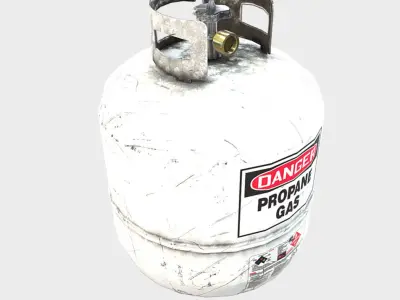 Propane Tank Low-poly 3D model shop