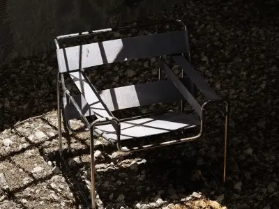 Wassily Chair Low-poly 3D model