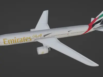 FLY EMIRATES AEROPLANE 3D model