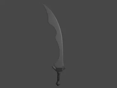 2 hand sword Free 3D model