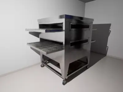 Pizza Convoyer Oven Low-poly 3D model