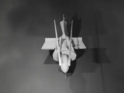 Sci-Fi Helicopter Low-poly 3D model buy